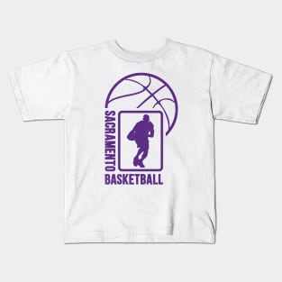 Sacramento Basketball 02 Kids T-Shirt